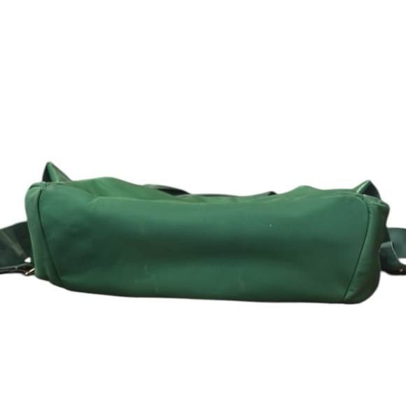 Tory Burch Ella Logo Nylon Adjustable Dual Zip Compartment Backpack in Arugula - Picture 13 of 16